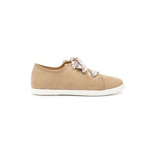 Childrenchic Laced Suede Sneaker, Brown